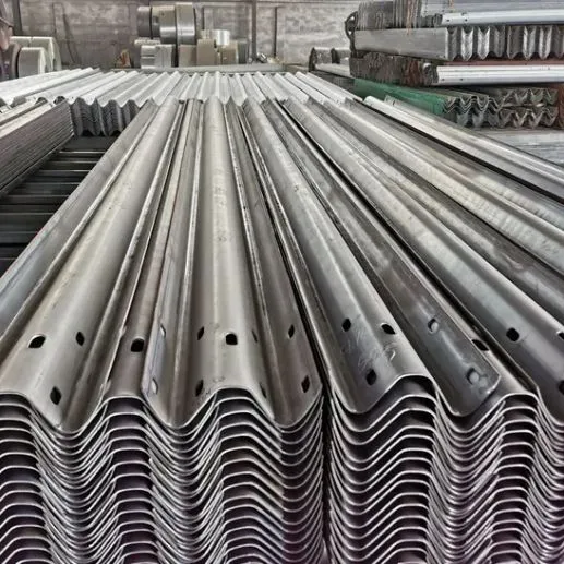 Galvanized Steel Bridge River Road Traffic Barrier Highway Two Wave Beam Guardrails