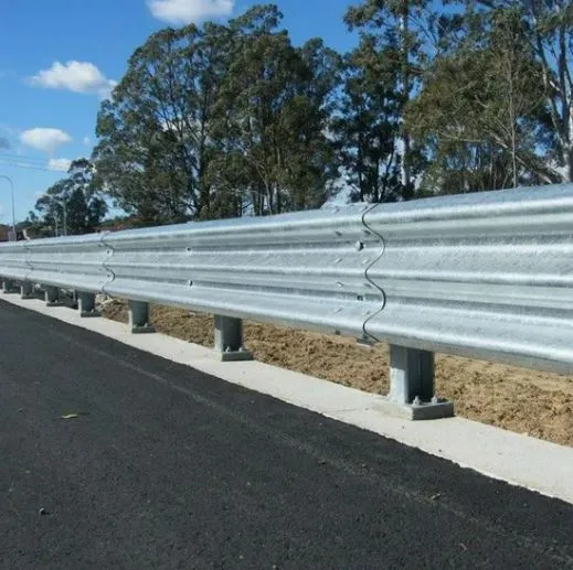 Galvanized Steel Bridge River Road Traffic Barrier Highway Two Wave Beam Guardrails suppliers