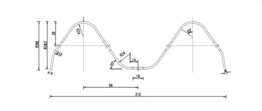 Three Beam Traffic Crash Barrier Guardrail Three Beam Traffic Crash Barrier Guardrail
