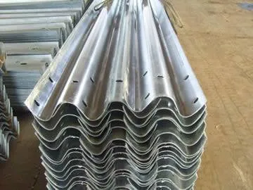 Straight galvanized W-beam guardrails Straight galvanized W-beam guardrails