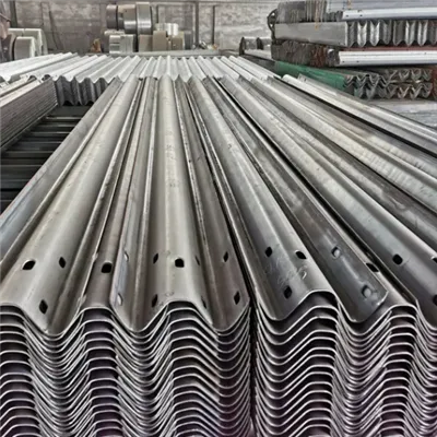 Galvanized Steel Bridge River Road Traffic Barrier Highway Two Wave Beam Guardrails